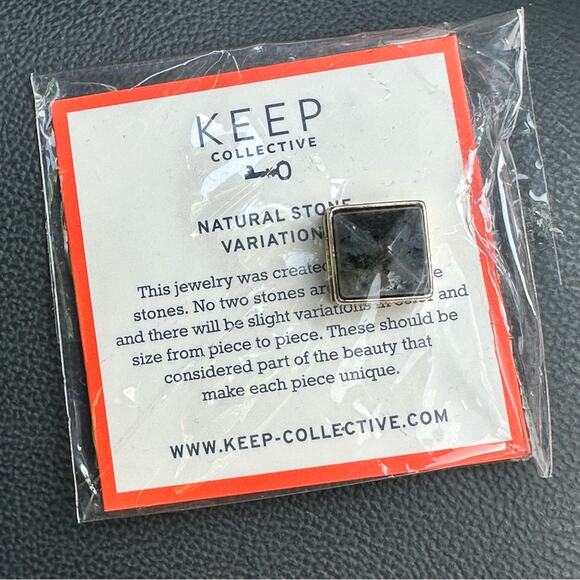 Keep Collective Charm Larvikite Pyramid Stone - Picture 3 of 6